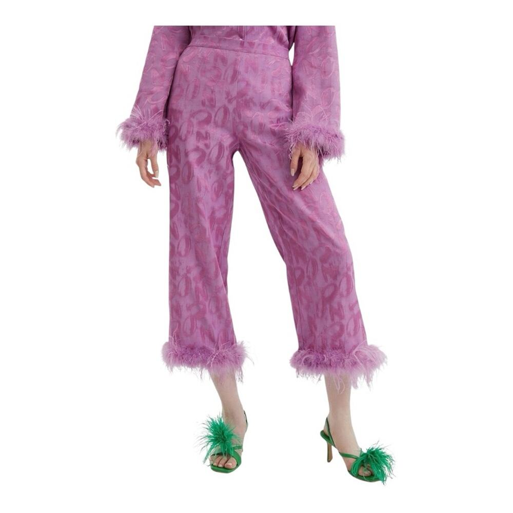 NOCTURNE Loose fit Pants in Lilac size L